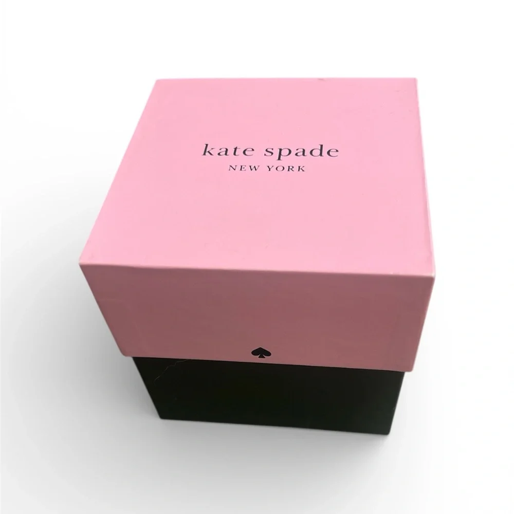 NIB KATE SPADE NEW YORK Metro Kate 34MM Leather Strap Watch Gift Set in box